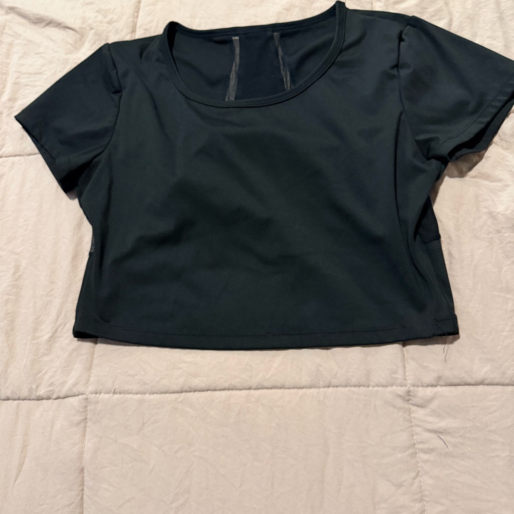 Yoga Black Crop Top